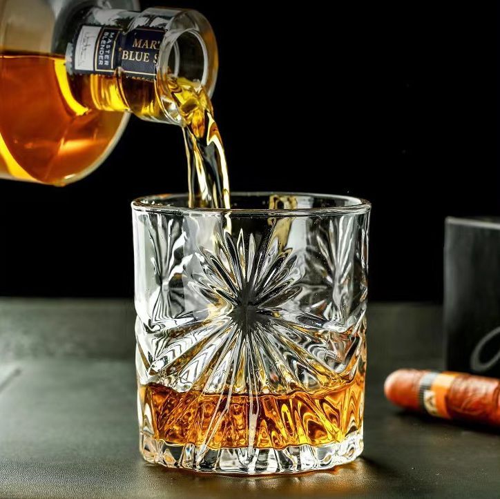 ウイスキーグラス ロックグラス ブランデーグラス ウイスキー クリア グラス クリスタルグラス コップ ビアグラス ショットグラス 300ml  ２個セット - メルカリ
