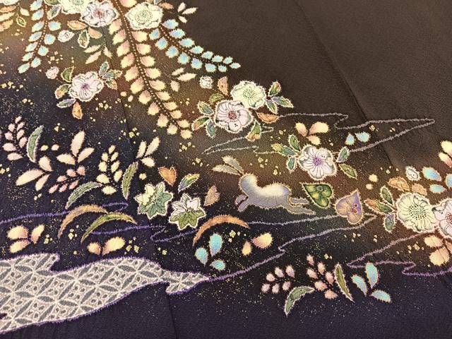 平和屋着物○越後十日町の一流染匠 桐屋・翠山工房 訪問着 辻が花 絞り
