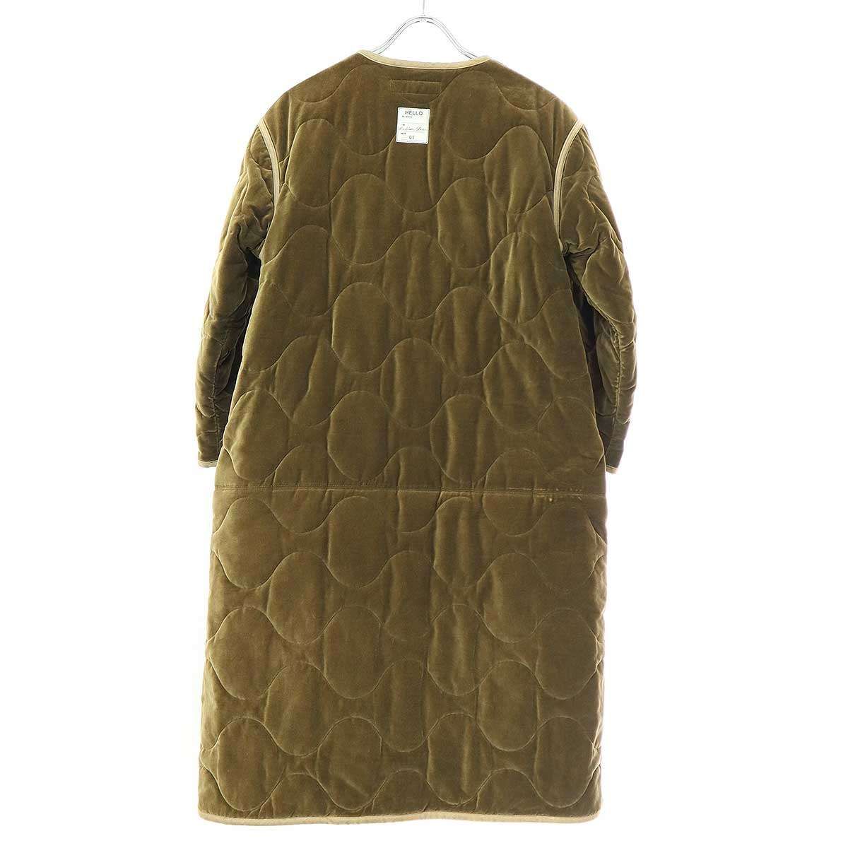 MADISON BLUE マディソンブルー 18AW VELVETEEN QULTING COAT ベロア 