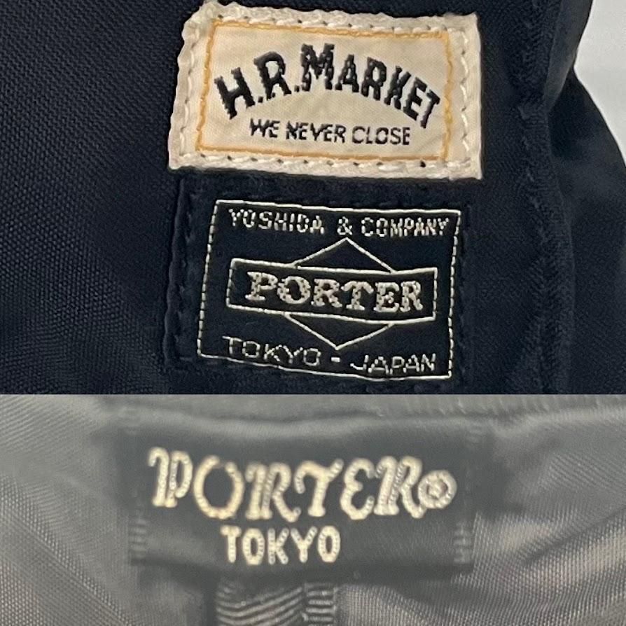 PORTER HOLLYWOOD RANCH MARKET ポーター×ハリウッドランチマーケット コラボ ヘルメットバッグ 2way 黒 斜め掛け  手提げ 金具 A4〇 PC〇 - メルカリ