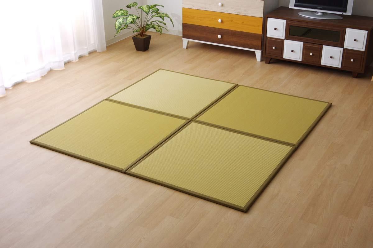 イケヒコ 水拭きできる ポリプロピレン 置き畳 ユニット畳 軽量 軽い シンプル ベージュ 67 1 7 cm