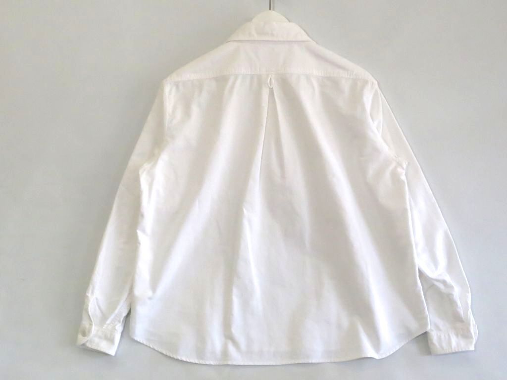 DANTON ホワイト 長袖シャツ　サイズ36 225029】DANTON ダントン 日本製 コットン 長袖シャツ プル