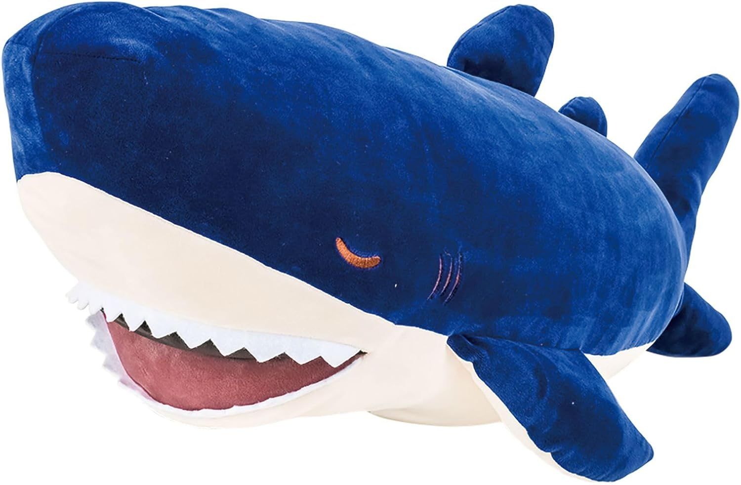 りぶはあと 抱き枕 プレミアムねむねむアニマルズ かむかむズ サメのザップ BIGサイズ (全長約100cm) ふわふわ もちもち 78108-63
