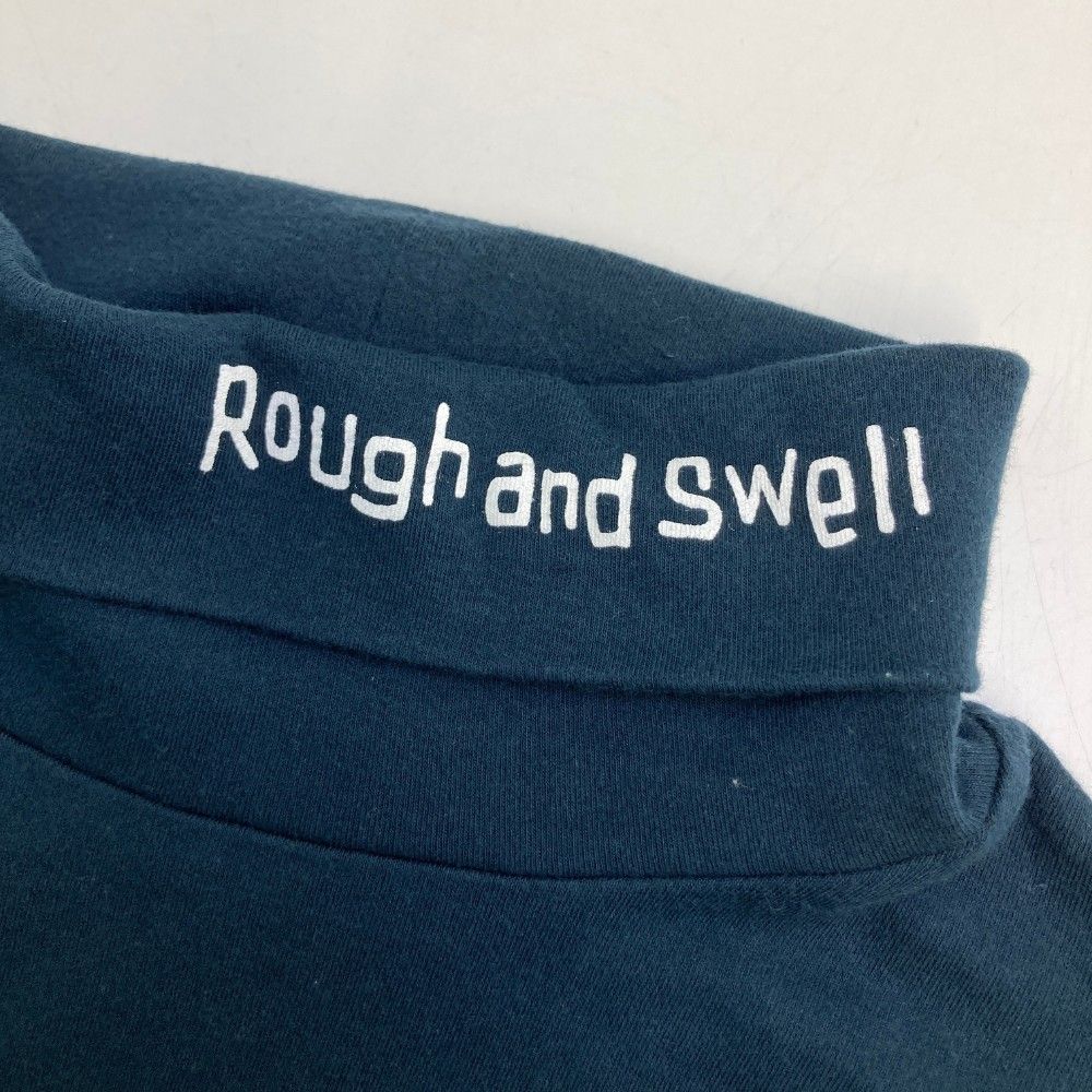 サイズ：M ROUGH&amp;SWELL ラフアンドスウェル  タートルネック 長袖Tシャツ  ネイビー系 [240101420215] ゴルフウェア メンズ ストスト 新品】ROUGH&SWELL ラフアンドスウェル タートルネック 長袖T