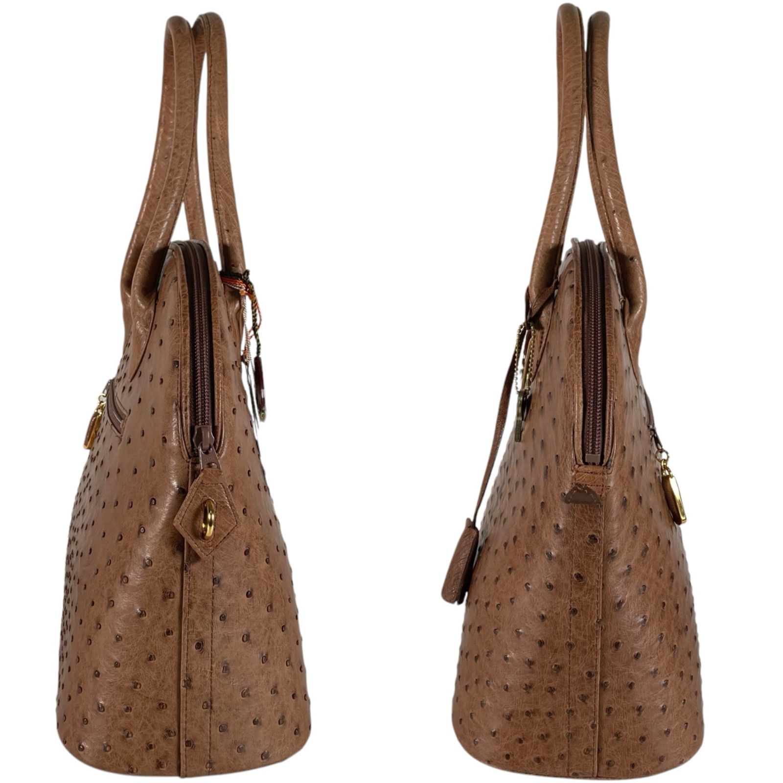 m22 保管品 タグ付 JRA OSTRICH オーストリッチ ハンドバッグ