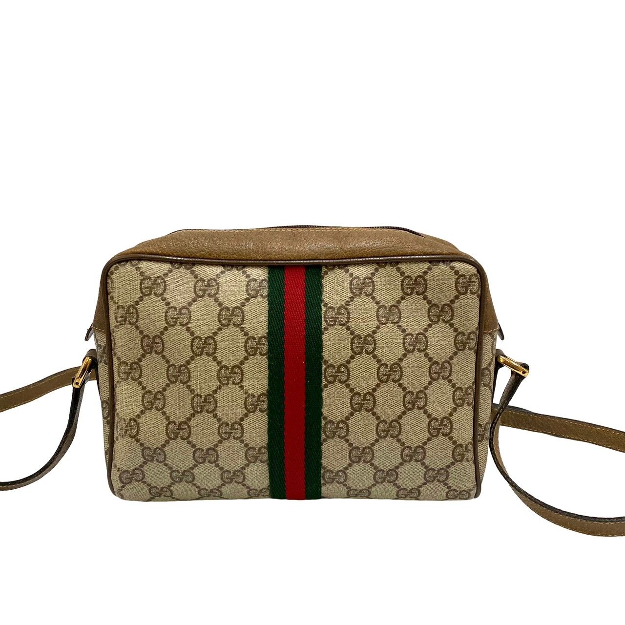 ヴィンテージ グッチ ショルダーバッグ シェリーライン GUCCI ポシェット GUCCI ほぼ未使用 グッチ オールドグッチ ヴィンテージ シェリー