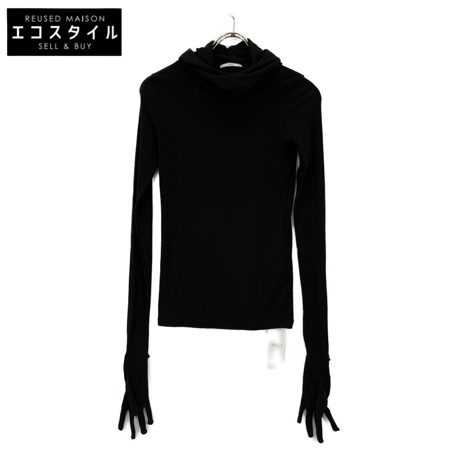 IIROT イロット ブラック 028ー024-CT89 Glove skin hoodie jersey F