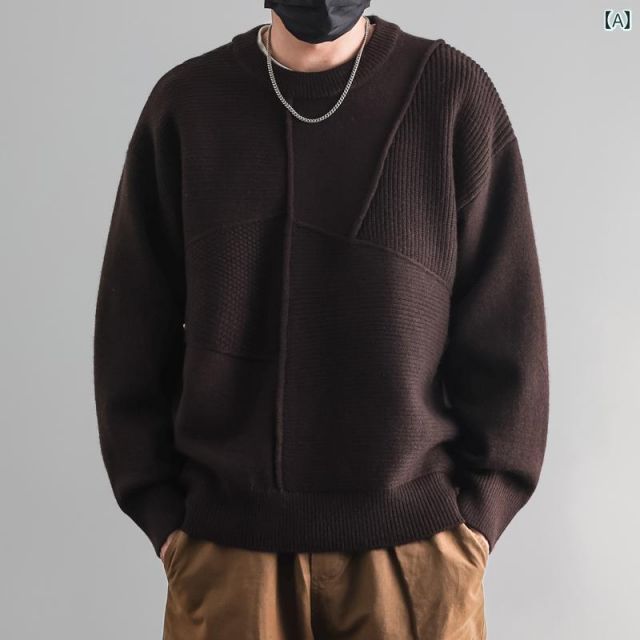 2XL 150~175kg メンズ ファッション 服 男性用 オシャレ シンプル 大人 かっこいい 大きいサイズ ストリート 紳士服 ラウンドネック セーター 厚手 ニット セーター ジャケット カップル トップス WWW_OLIVIERBERNSTEIN_COM