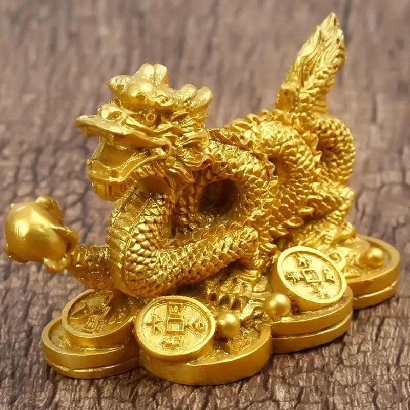 金運と幸運を呼び込む「真鍮製ドラゴン像」? 風水インスパイアのテーブルトップ装飾
