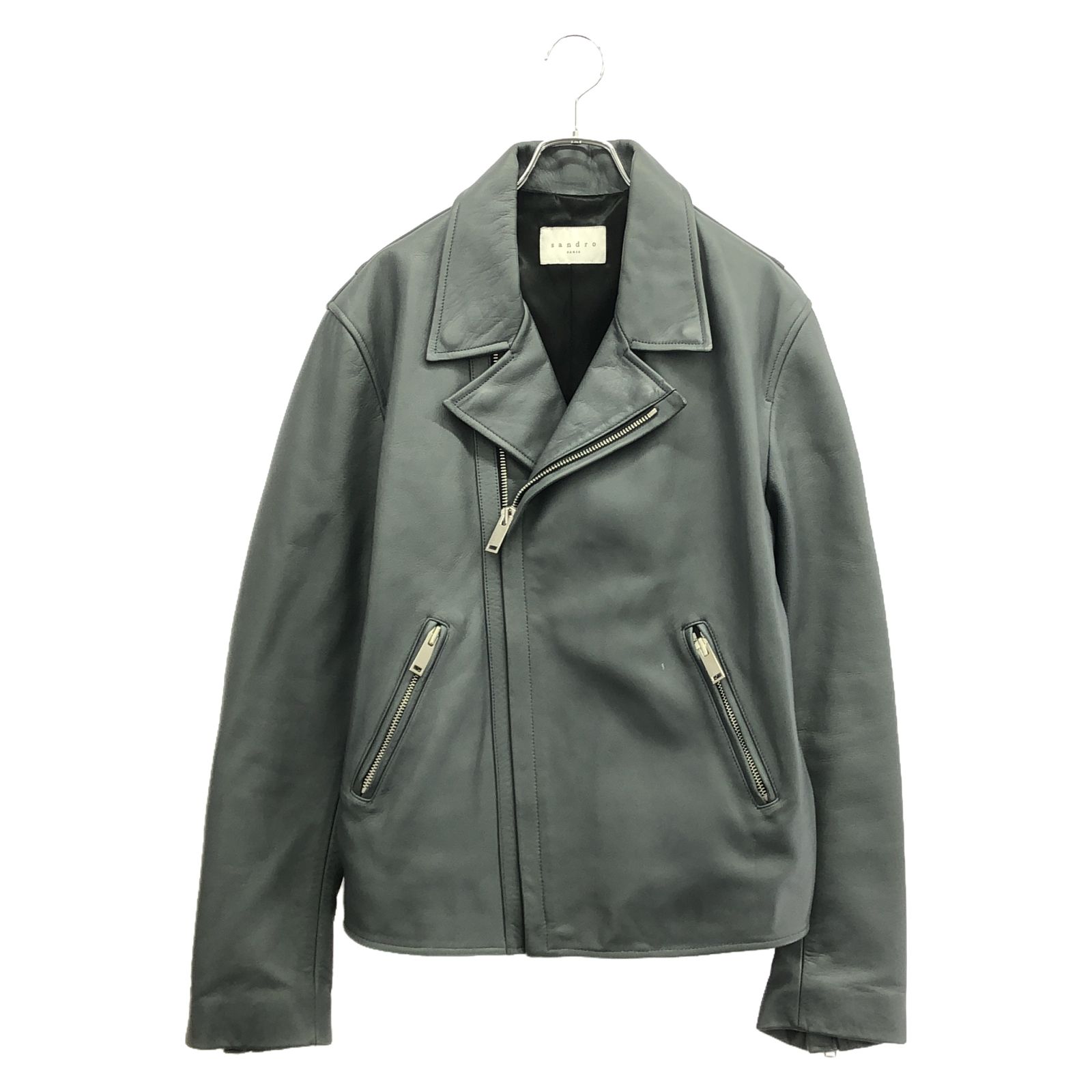 ＊人気＊ SANDRO  ヴィンテージレザー ジャケット Sandro レザージャケット 新品未使用 - メルカリ