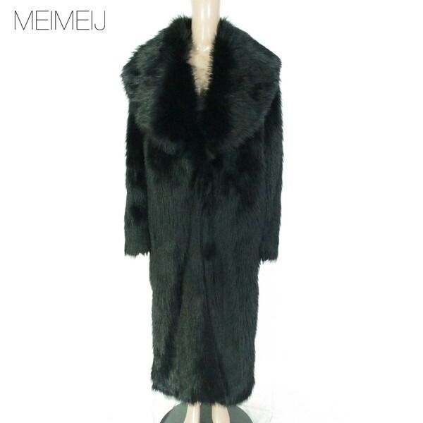 75%OFF メイメイジェイ MEIMEI J コート 40 ECO150 Mサイズ ブラック レディース ロングコート ファーコート アウター イタリア製