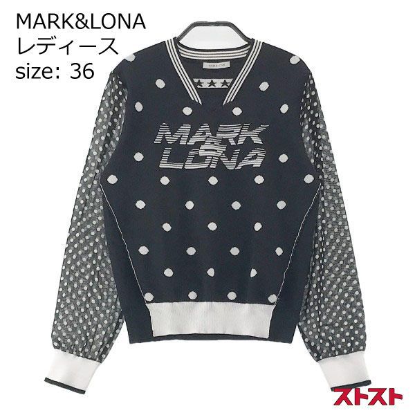 MARKu0026LONA マークアンドロナ MLW-9A-AB03 袖切替ニット 36 ［240001834628］