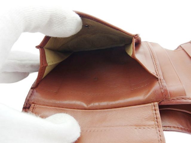 ボッテガ ヴェネタ 二つ折り 財布 メンズ可 イントレチャート ブラウン