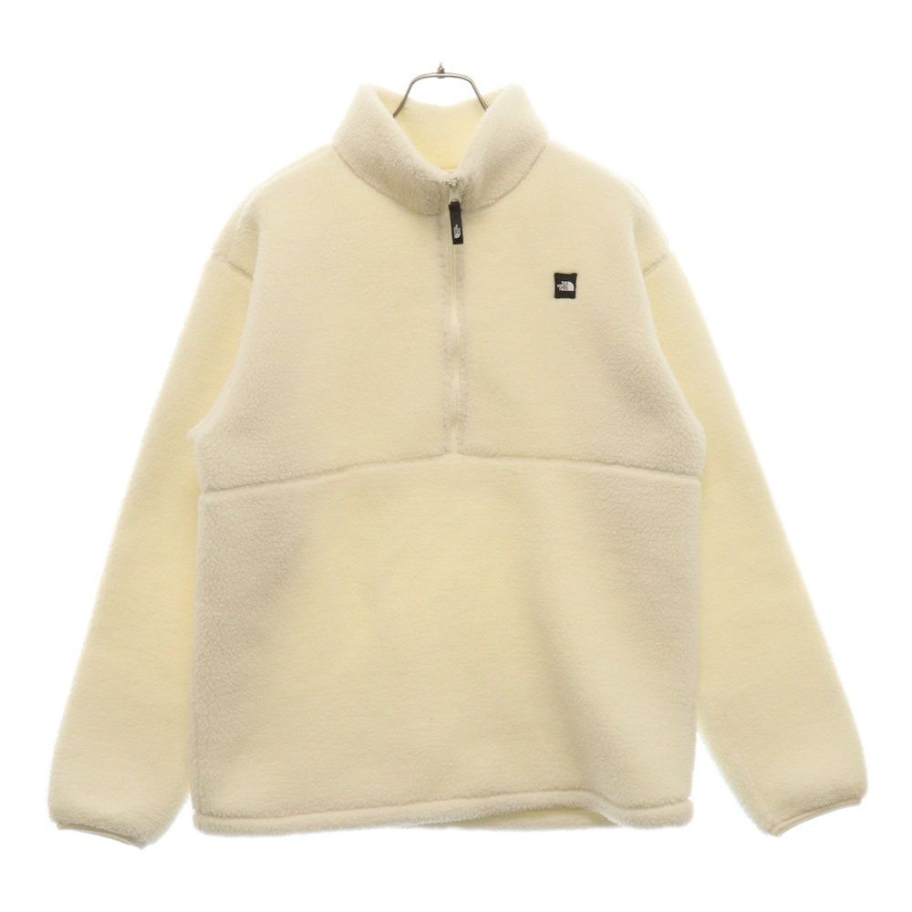 THE NORTH FACE ザノースフェイス Comfy Fleece Anorak ワッペンロゴ コンフィ ボアフリース アノラックジャケット ホワイト NA4FL51J THE NORTH FACE (ザノースフェイス) Comfy Fleece Anorak