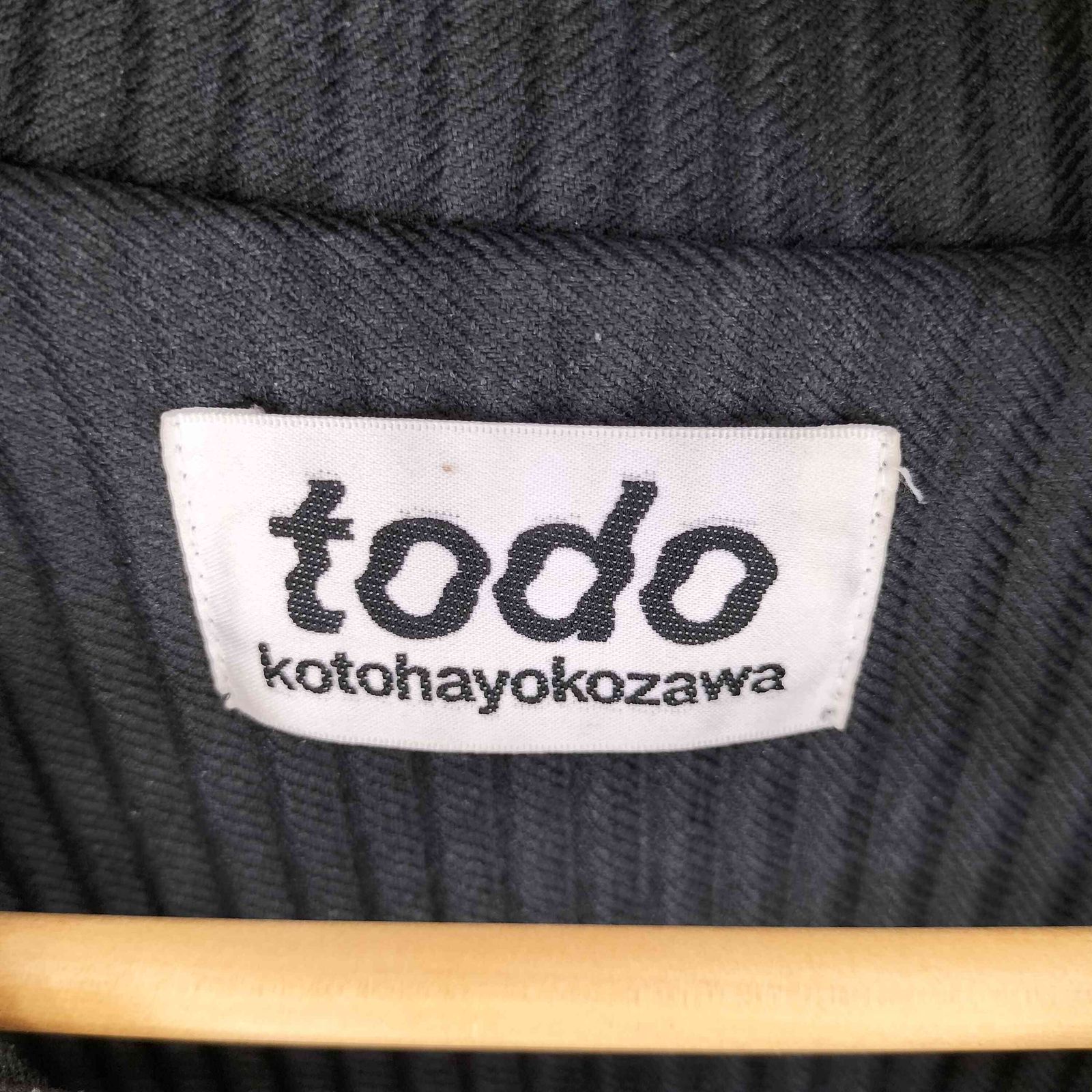 トゥードゥーコトハヨコザワ todo kotoha yokozawa プリーツジャケット 