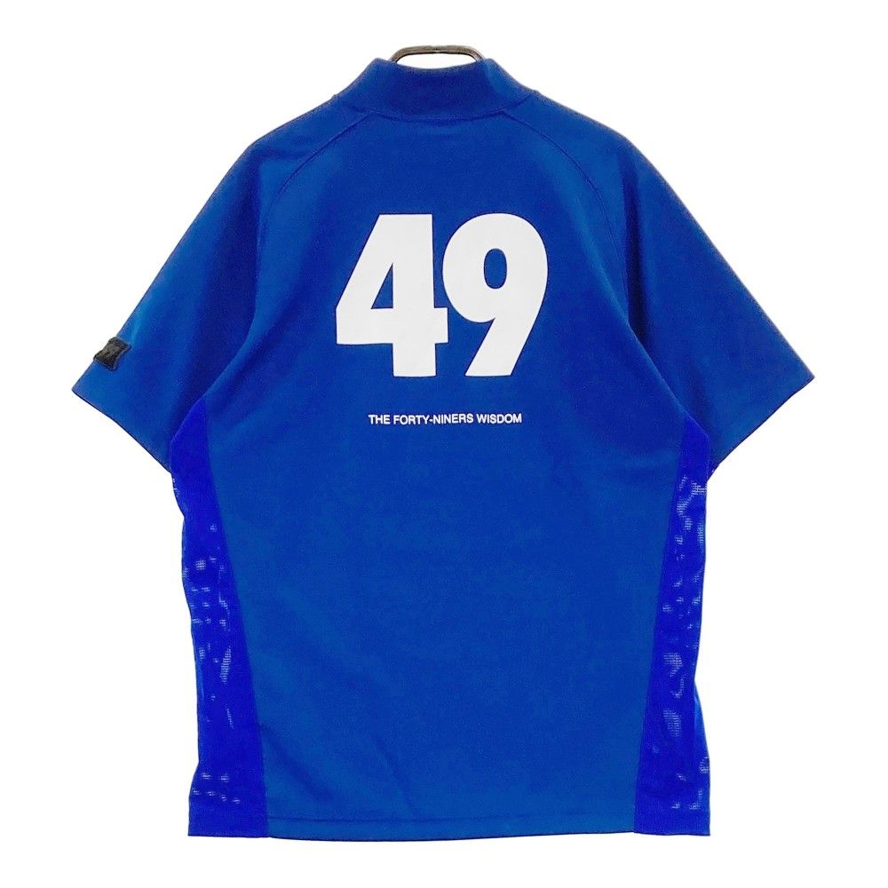 【激安!正規品!!】 サイズ M TFW49 ティーエフダブリューフォーティーナイン ハイネック 半袖Tシャツ ブルー系 240101248175 ゴルフウェア メンズ ストスト 速い船積できます!