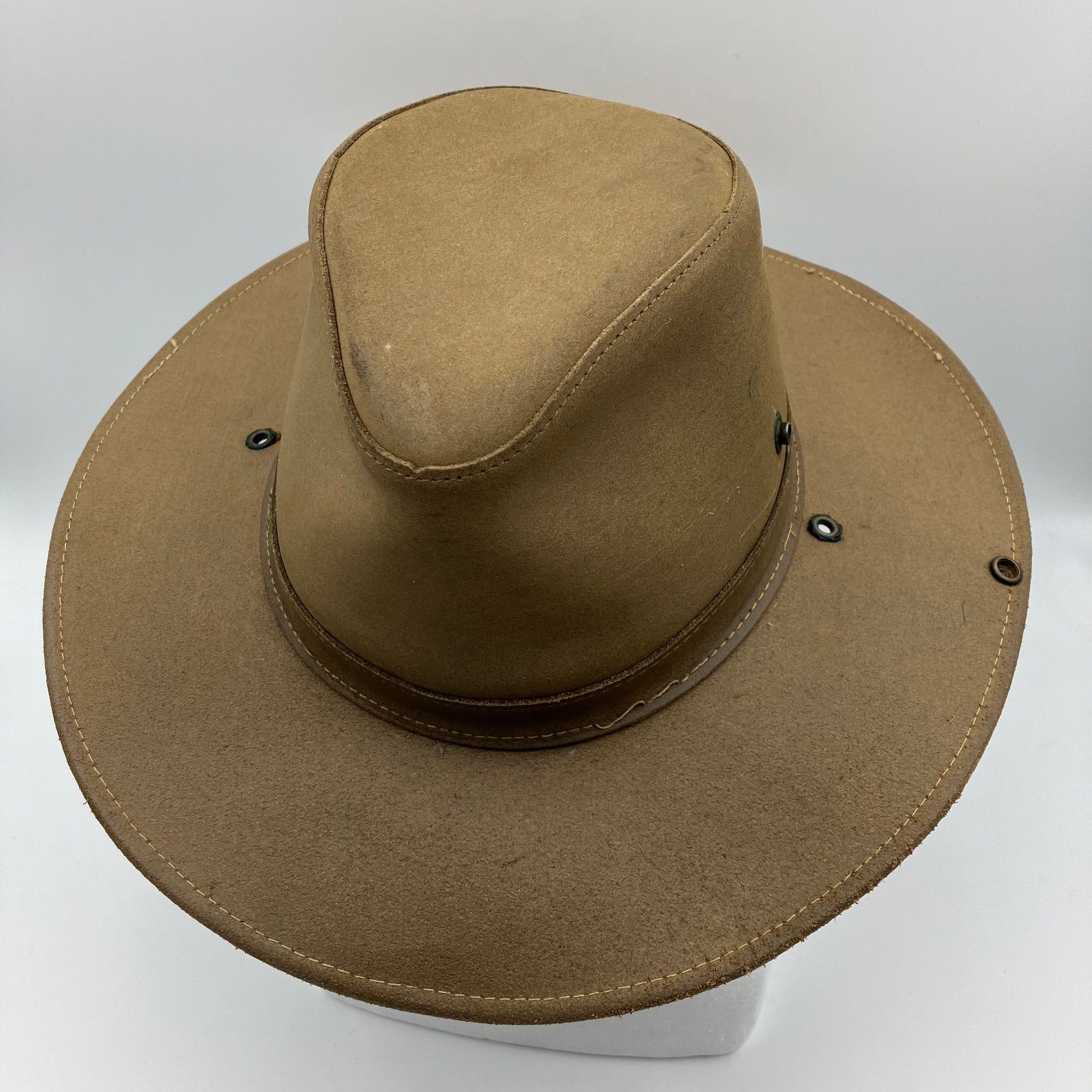 HENSCHEL made in USA ラージサイズ革製 - 帽子