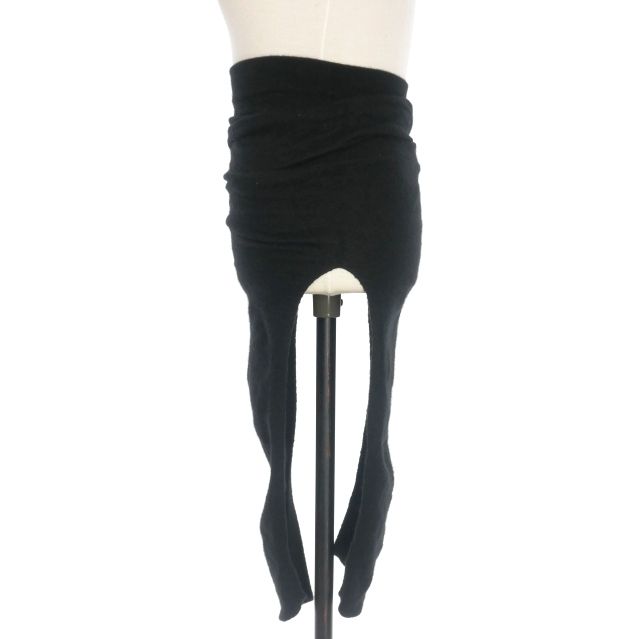 リックオウエンス Rick Owens 22SS カシミヤ ニットスカート サイドスリット XS ブラック 黒 RP01B4601-WSB GULLKHAN_COM