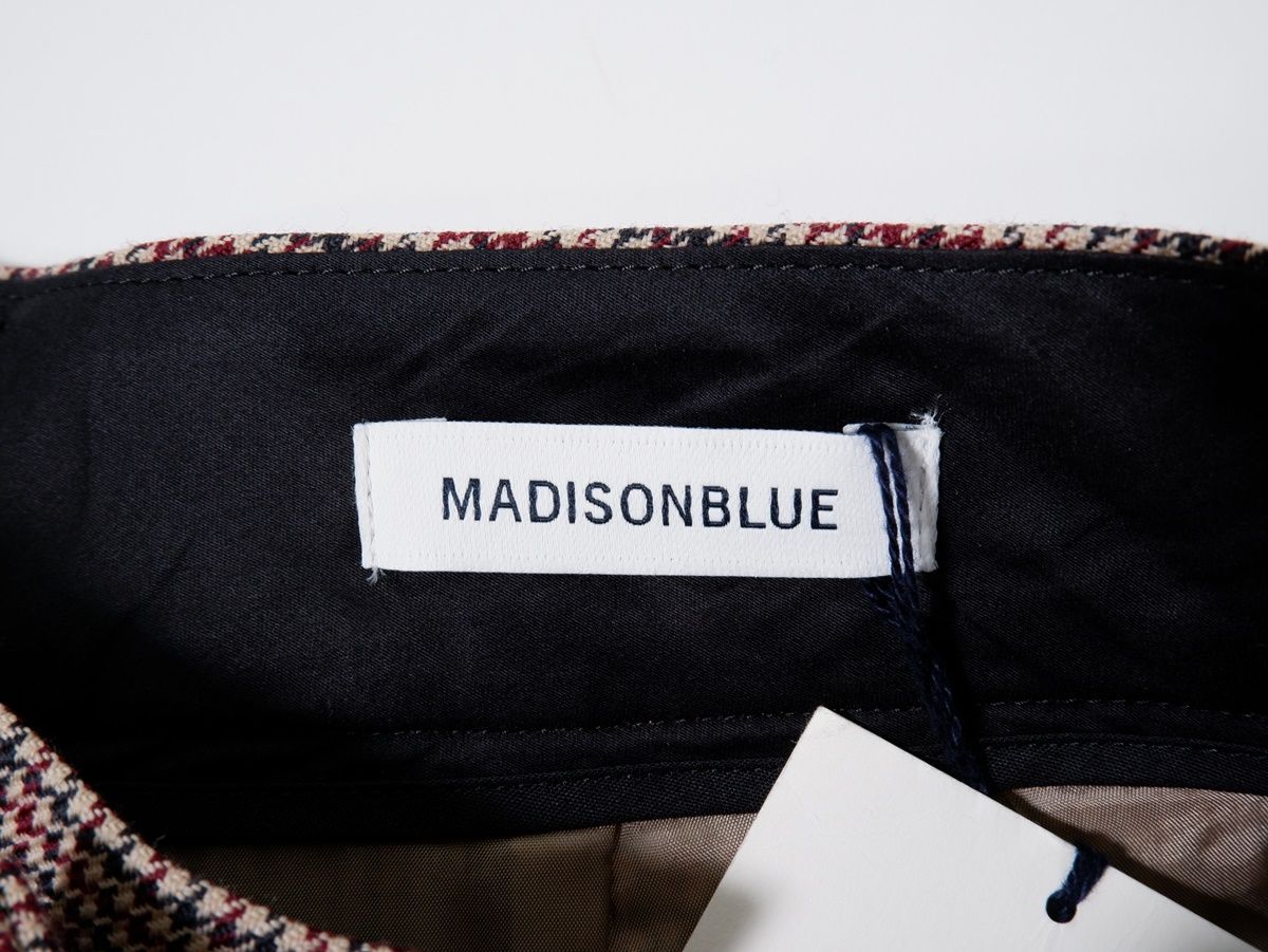 MADISON BLUEマディソンブルー FLARE SLACKS GC CHECK ガンクラブチェック フ スラックス ハイウエストパンツ 01 S LPTA79527 DECORATOM_COM_BR