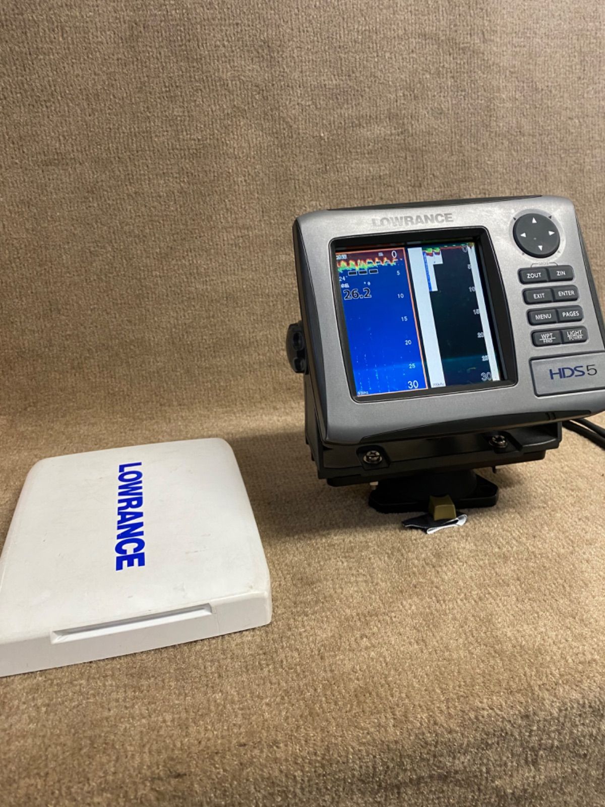 中古 ローランス LOWRANCE HDS5 GPS 魚群探知機 魚探 日本語モデル - メルカリ