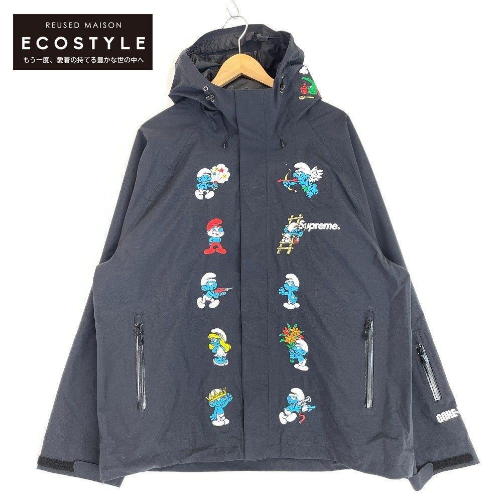 Supreme シュプリーム ブラック 20FW Smurfs GORE-TEX Shell Jacket XL