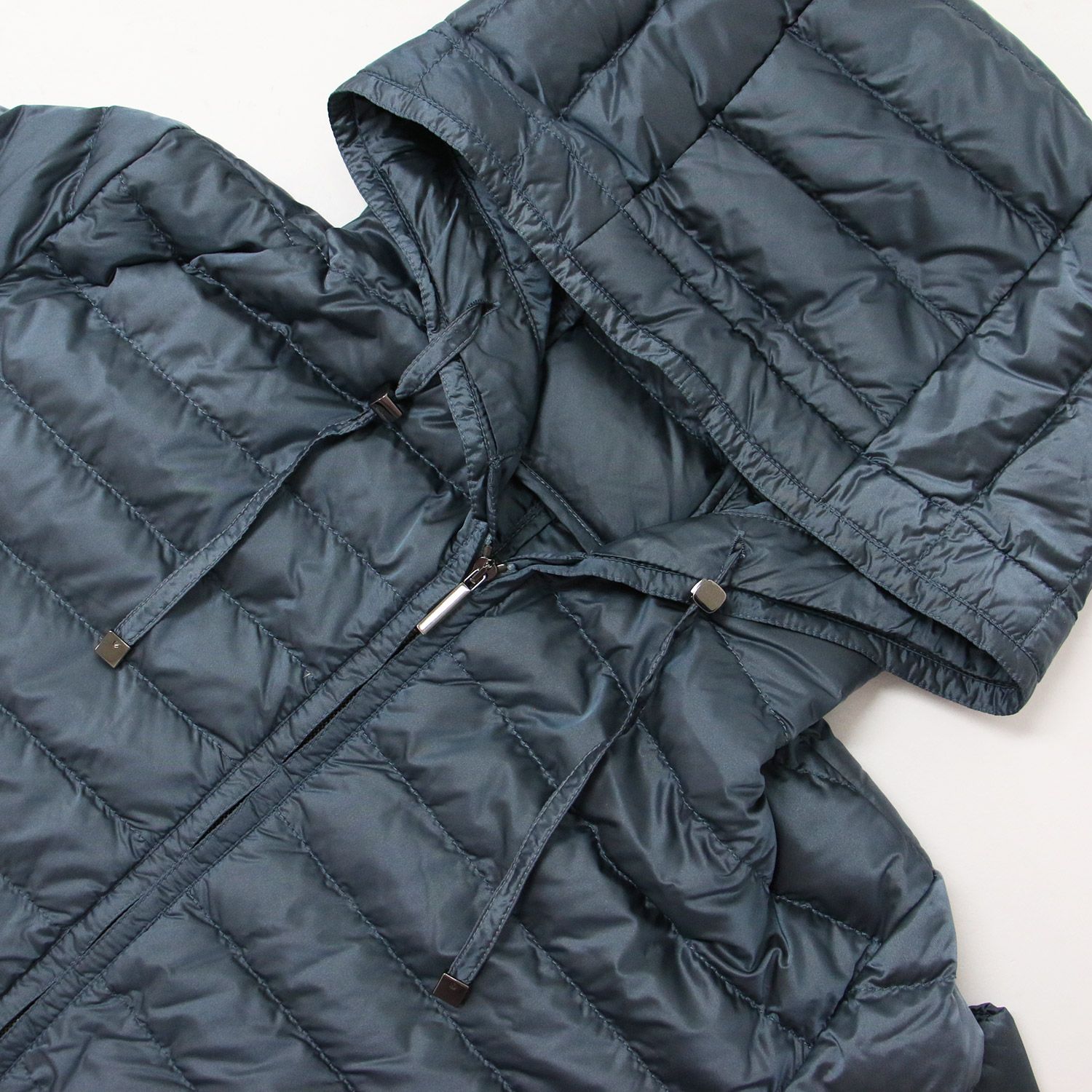 美品 Max Mara マックスマーラ ジャケット ダウン ブルーグレー