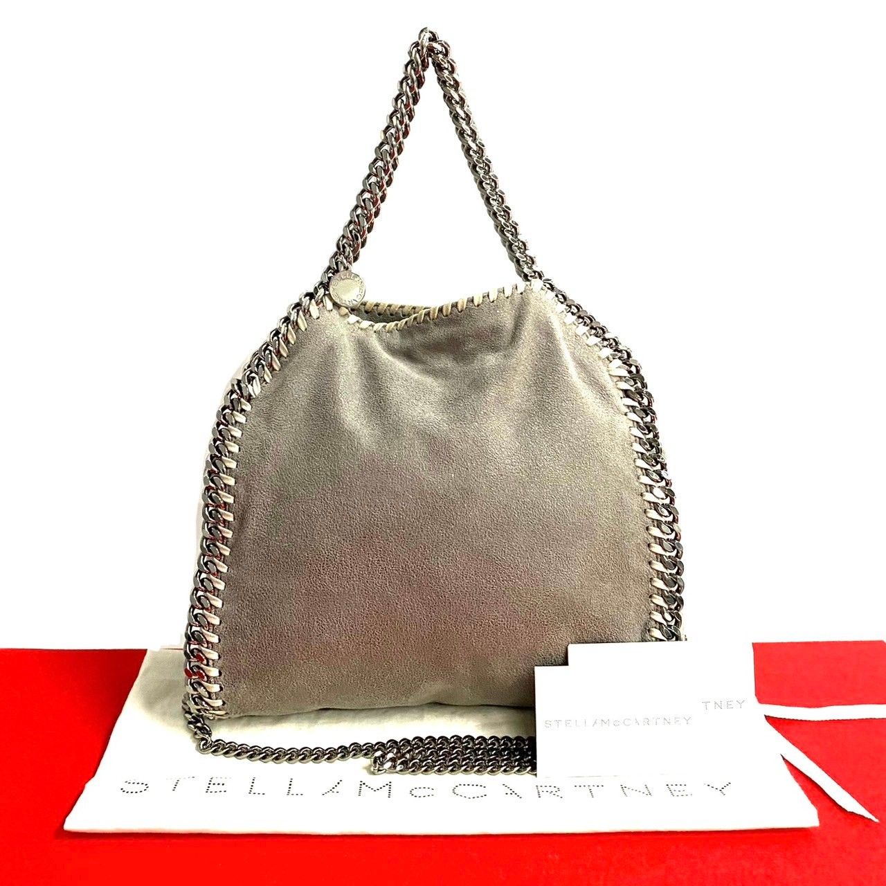 極 美品 袋付 希少品 Stella McCartney ステラマッカートニー ファラベラ エコレザー 2way ショルダーバッグ ハンドバッグ  グレー 58246 - メルカリ