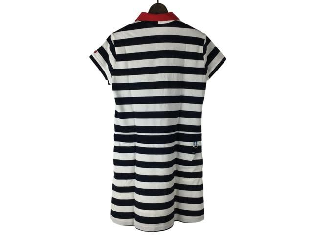 【マンシングウェア】半袖ワンピース　Lサイズ　パラソル柄　ゴルフウェア 中古ゴルフウェア】Munsingwear(マンシングウェア) 半袖