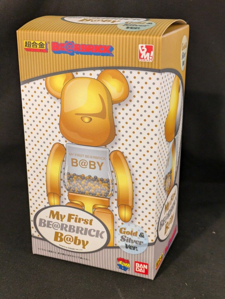 MEDICOMTOY 超合金 BE@RBRICK MY FIRST BE@RBRICK B@BY GOLDu0026SILVER Ver. 200%
