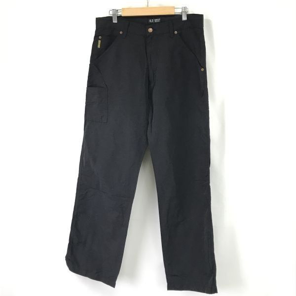 SALE>日本正規代理店タグ☆アルマーニジーンズ/ARMANI JEANS☆カナパ混パンツ 【I48/メンズL相当/股下83cm/黒/black】薄手/春夏/Trouser◇cBH575 #BUZZBERG - メルカリ