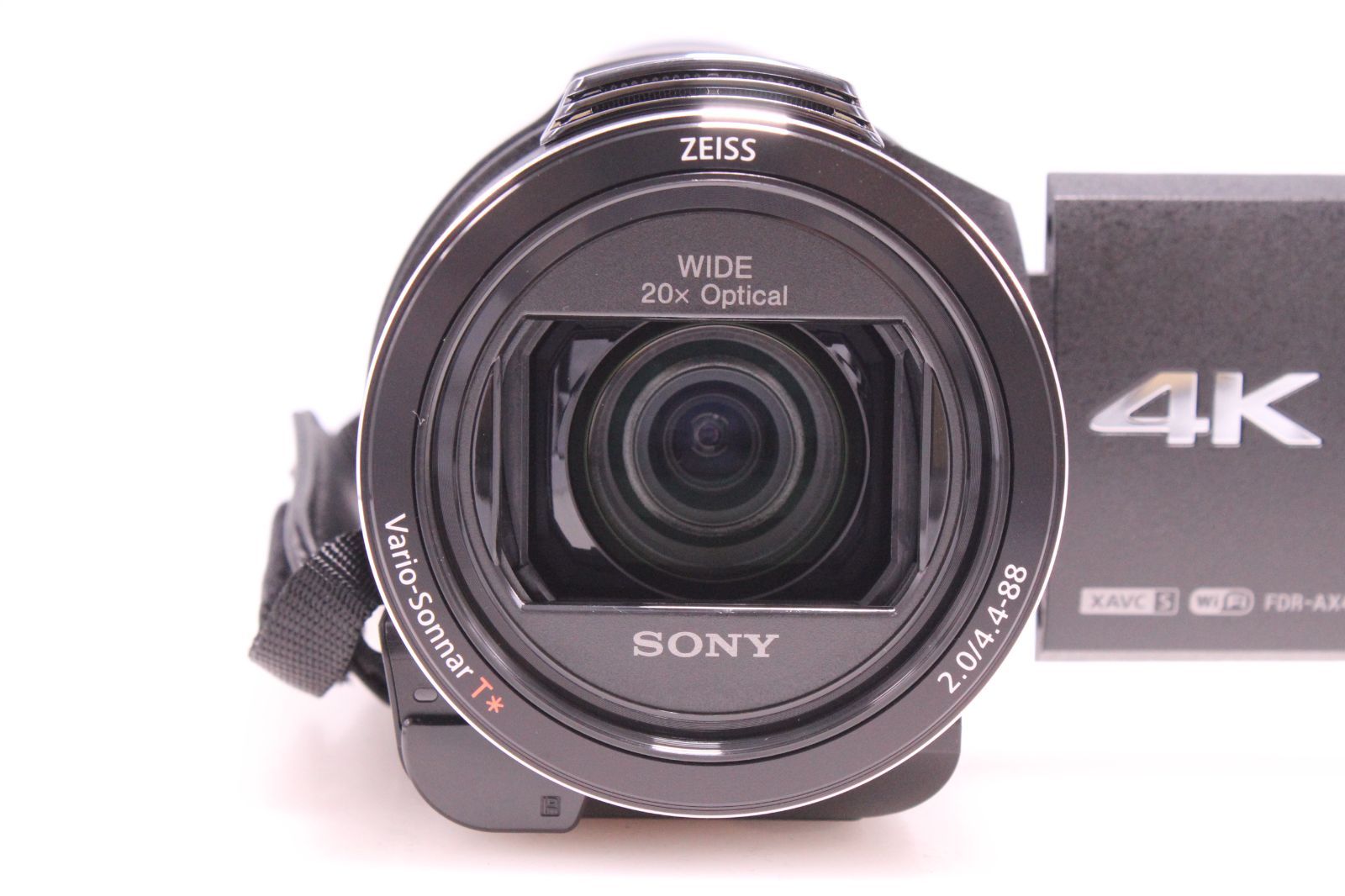 超極美品】SONY FDR-AX40 4K 64GB 光学20倍 ブラック Handycam 超極美品】SONY FDR-AX40 4K 64GB 光学20倍 ブラック Handycam
