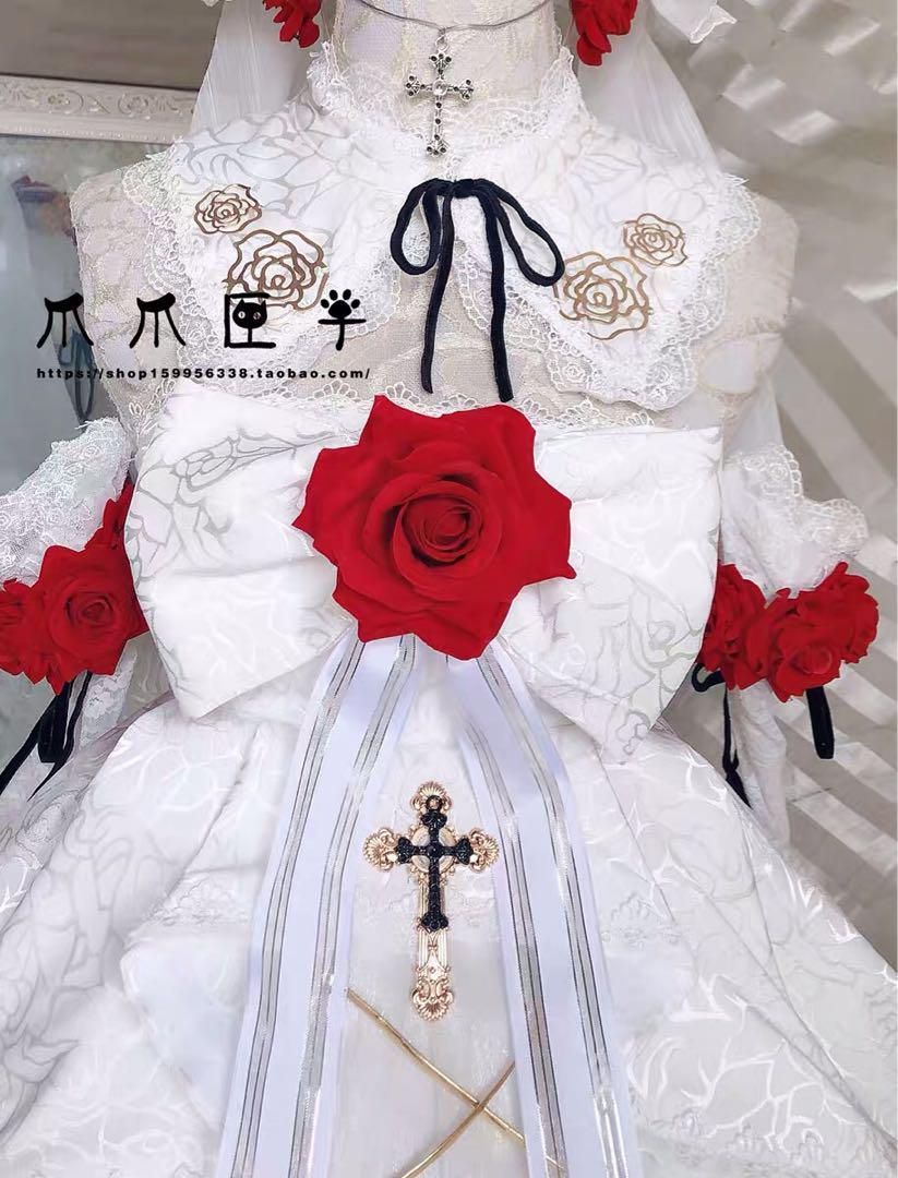 爪爪匣子 崩壊3rd 花嫁 テレサ 月下のドレス コスプレ衣装