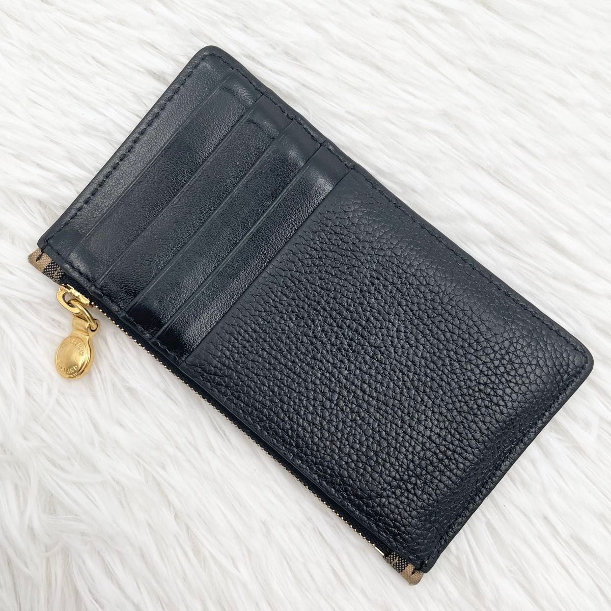 BURBERRY バーバリー コインケース 小銭入れ ロゴ型押し 本革 レザー