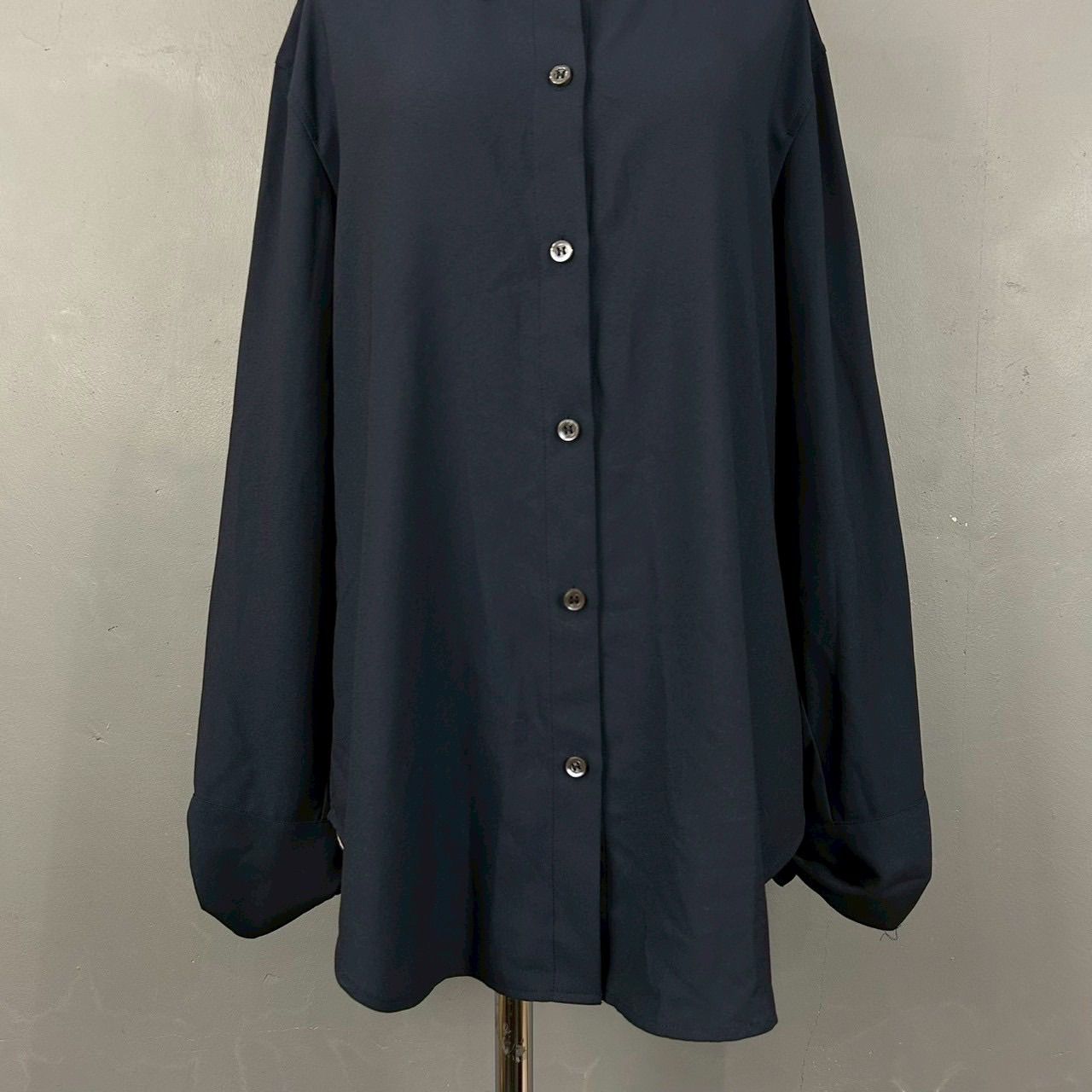 O1 美USED theory tie cuff shirt shallow ggt セオリー 長袖 カフス 