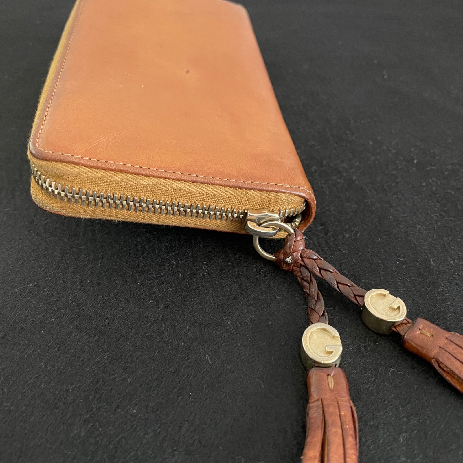 GUCCI 長財布 ☆お値下げしました☆ GUCCI グッチ ユンセックス 長財布 マイクログッチシマ レザー W