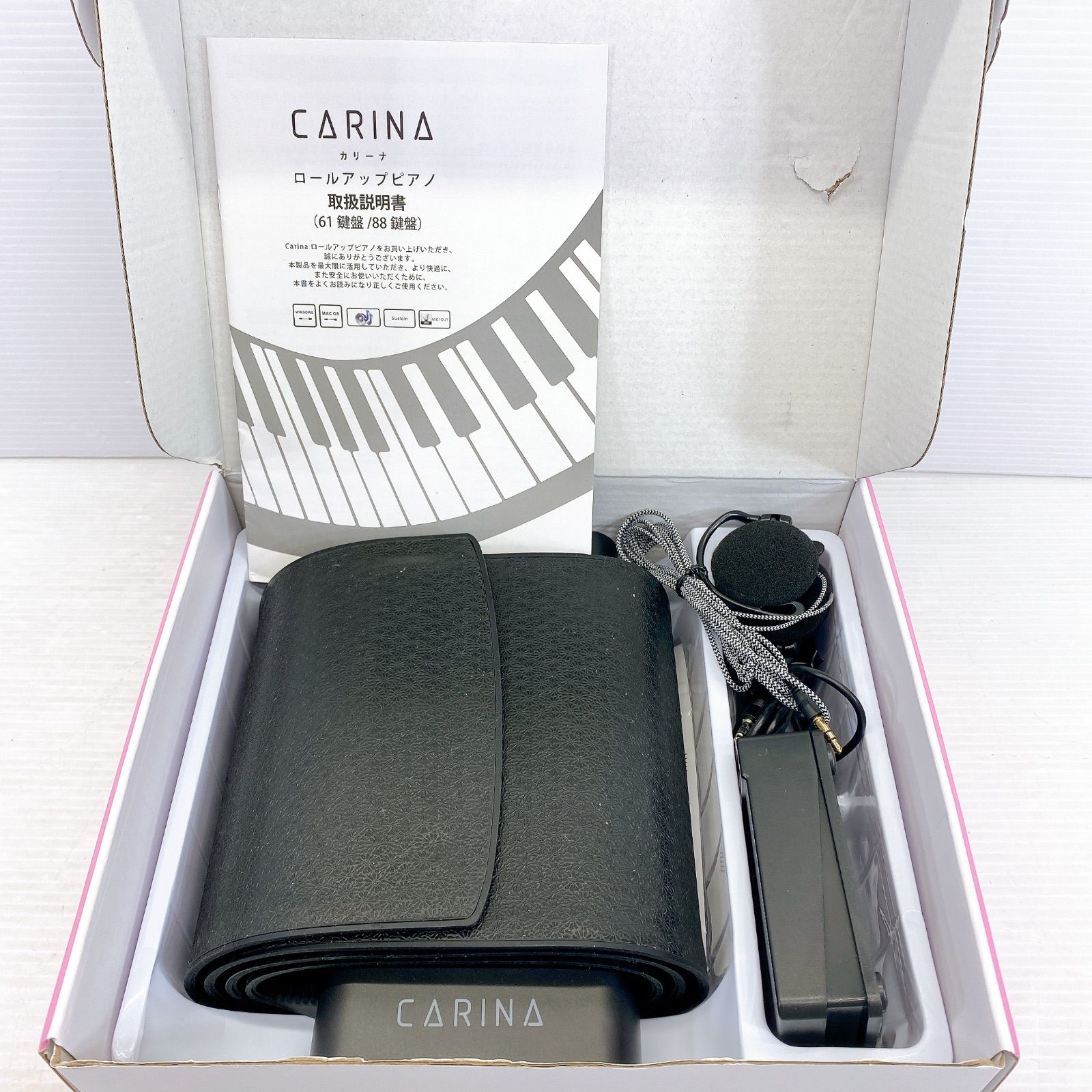 □CARINA カリーナ ロールアップ ピアノ 88鍵盤 中古品□ - メルカリ