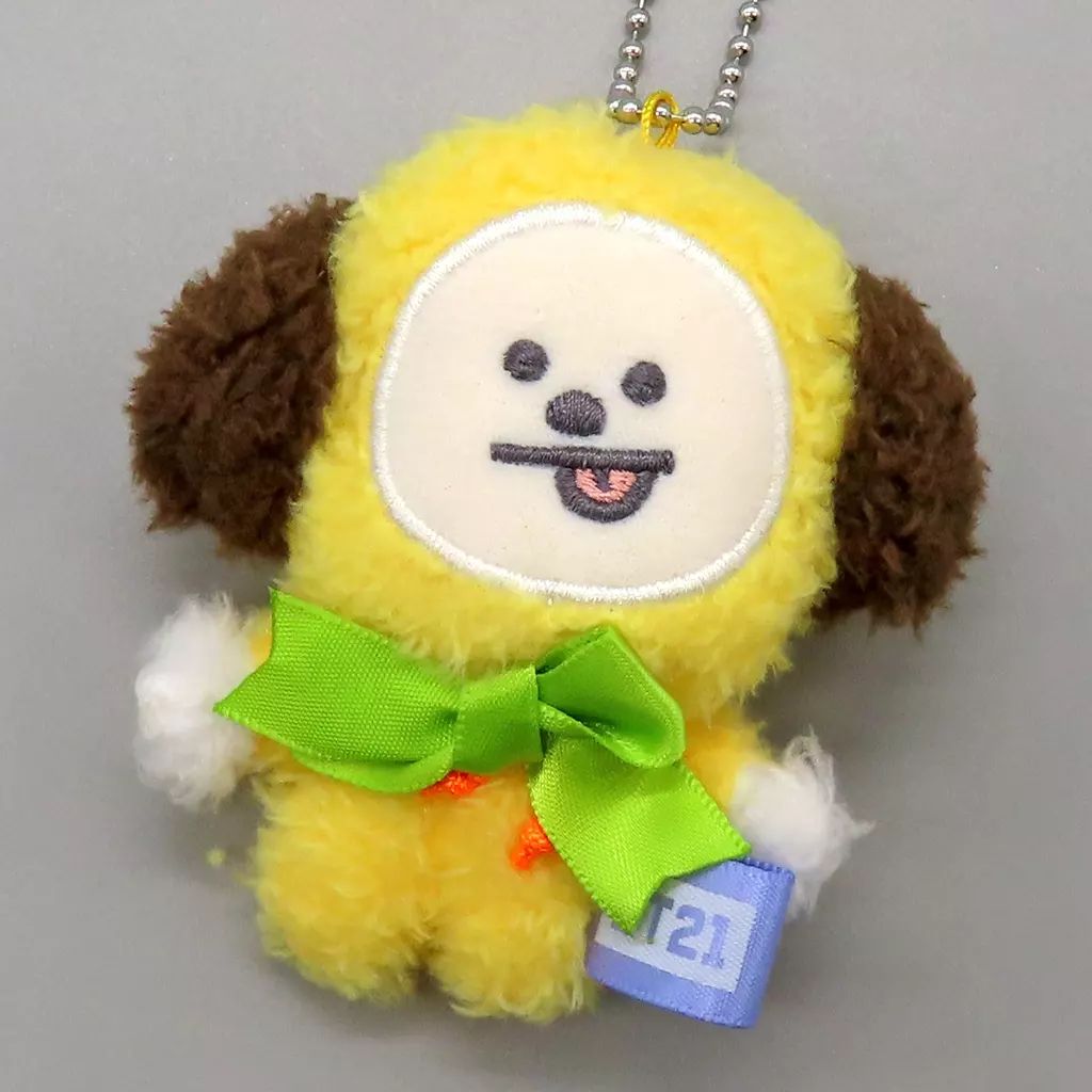 BT21 5周年記念 カラビナ付き マスコット グリーン CHIMMY 中古】ぬいぐるみマスコット・ぬいぐるみバッジ CHIMMY(ジミン