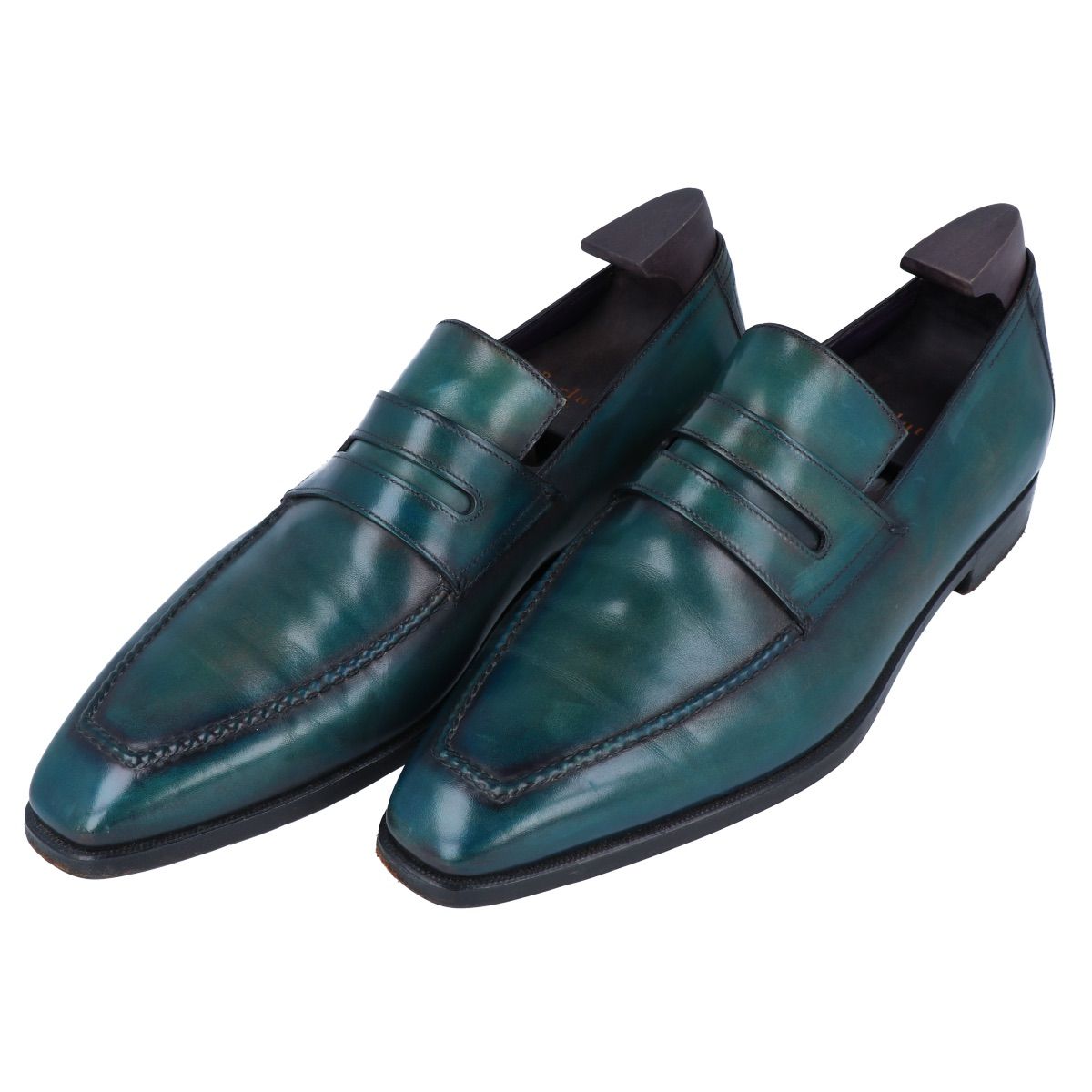 BERLUTI】ベルルッティ アンディ ローファー レザー ダークグリーン系 
