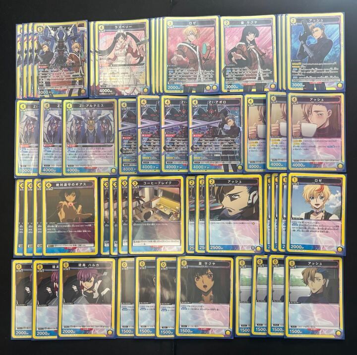 ユニオンアリーナ　デッキ販売　奪還のロゼ　黄オルテギア デッキ】コードギアス奪還のロゼ 黄 オルテギア 【UNION AREANA