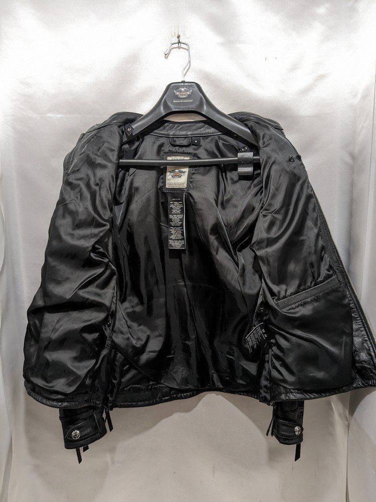 Harley-Davidson ハーレーダビッドソン バック刺繍シングルレザー