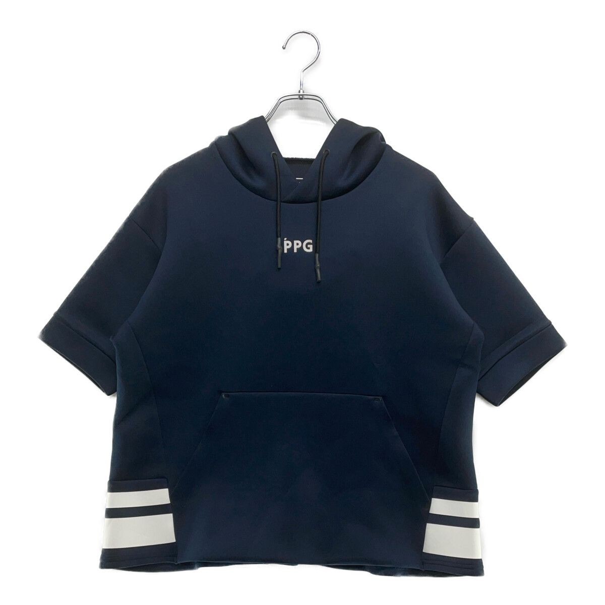 中古 レディース ピージージー PGG スウェット 1(M) 紺 ネイビー 半袖 