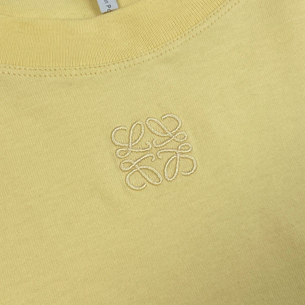美品⭐️LOEWE オーバーサイズ半袖Tシャツ アナグラム 刺繍 イエロー M LOEWE(ロエベ) アナグラム刺繍Tシャツ17145202107 17145202107