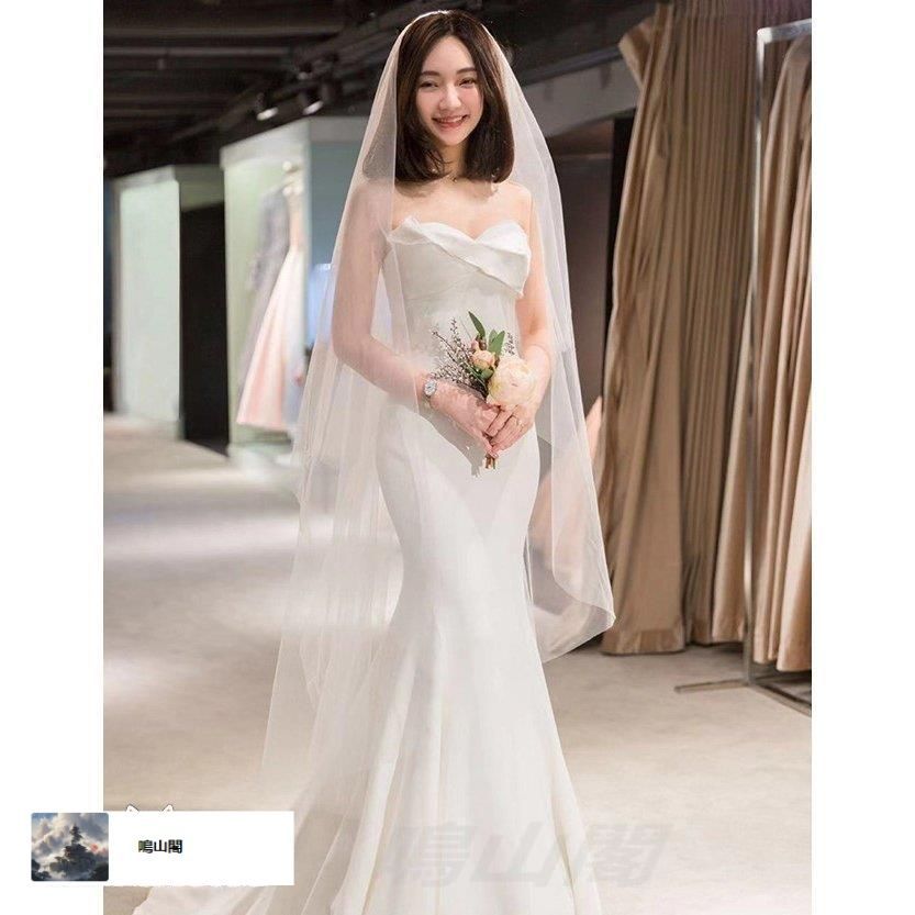 ウエディングドレス マーメイドライン 大きいサイズ 二次会 花嫁 結婚式 白 ロングドレス トレーンドレス スレンダーライン チューブトップWP数量 価格926
