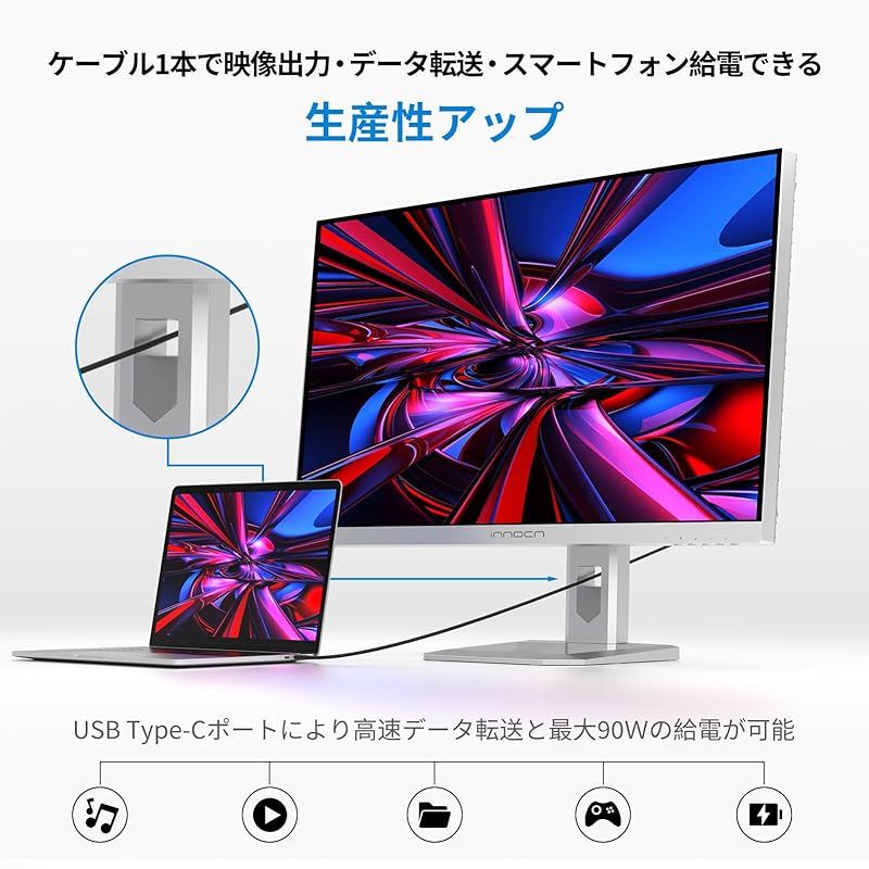 INNOCN ミニLED 4K ゲーミング モニター 32インチ 最大144Hz 1ms
