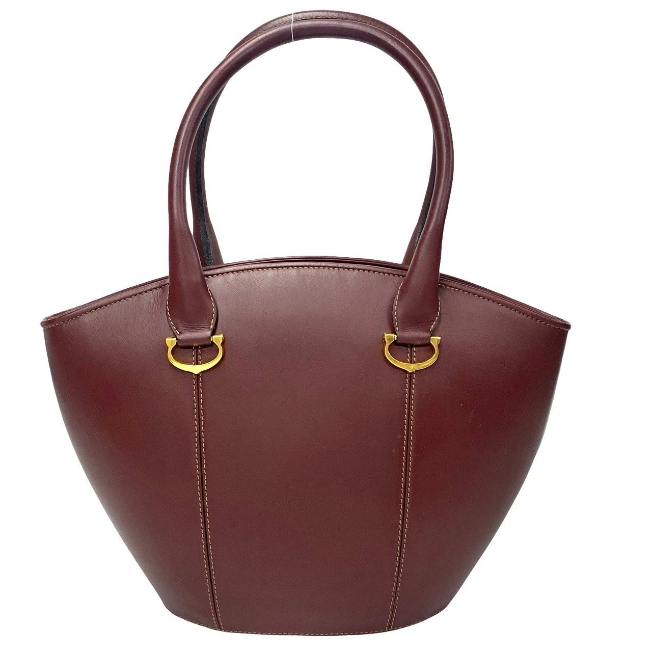 極 美品 希少品 CARTIER カルティエ ヴィンテージ マストライン レザー 