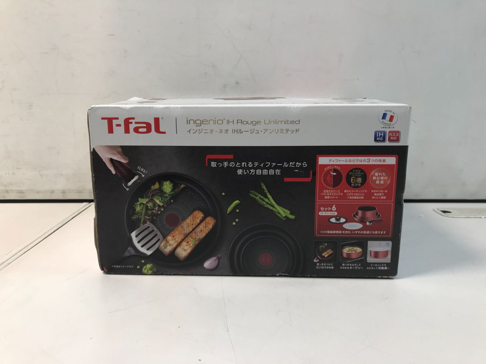 新品 T-fal ingenio IH Rouge Unlimited セット9 インジニオ・ネオ IHロワールレッド・アンリミテッド セット9