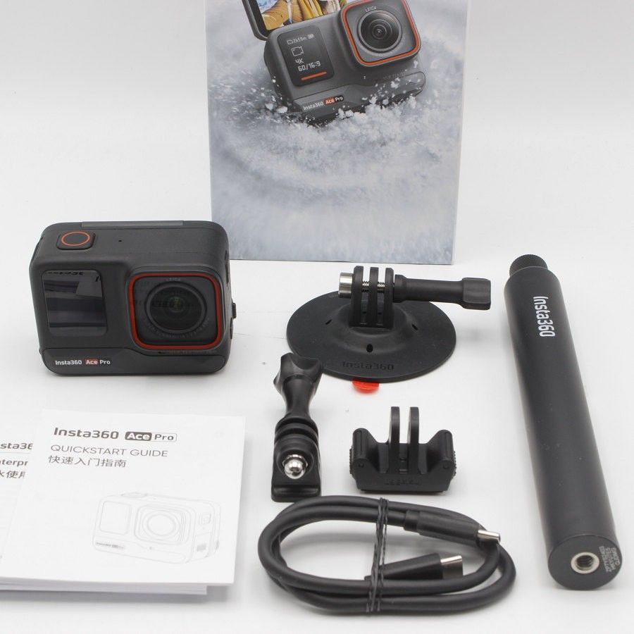 美品】Insta360 Ace Pro CINSAAJA 見えない自撮り棒付き アクション 