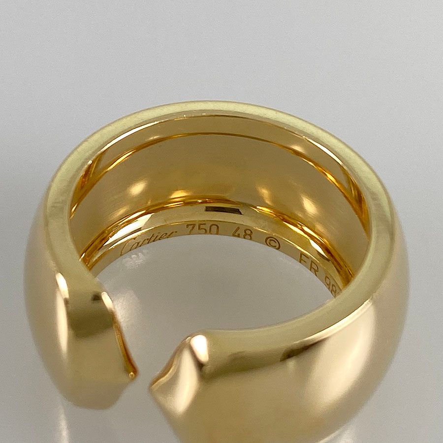 カルティエ CARTIER C2 リング K18YG アブソリュセ 8号(48) sss【中古