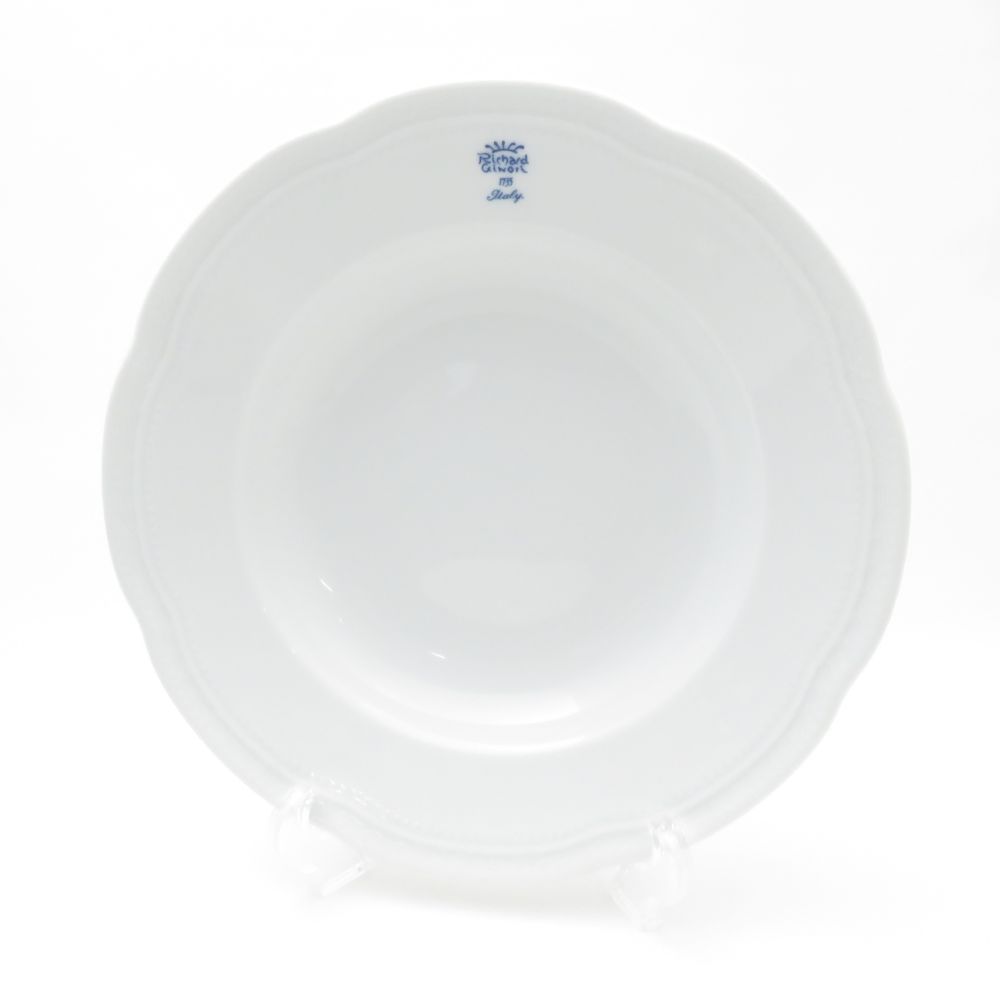 美品 Richard Ginori リチャードジノリ ボンジョルノブルーロゴ 深皿 2 美品 Richard Ginori リチャードジノリ ボンジョルノブルーロゴ 深皿 2