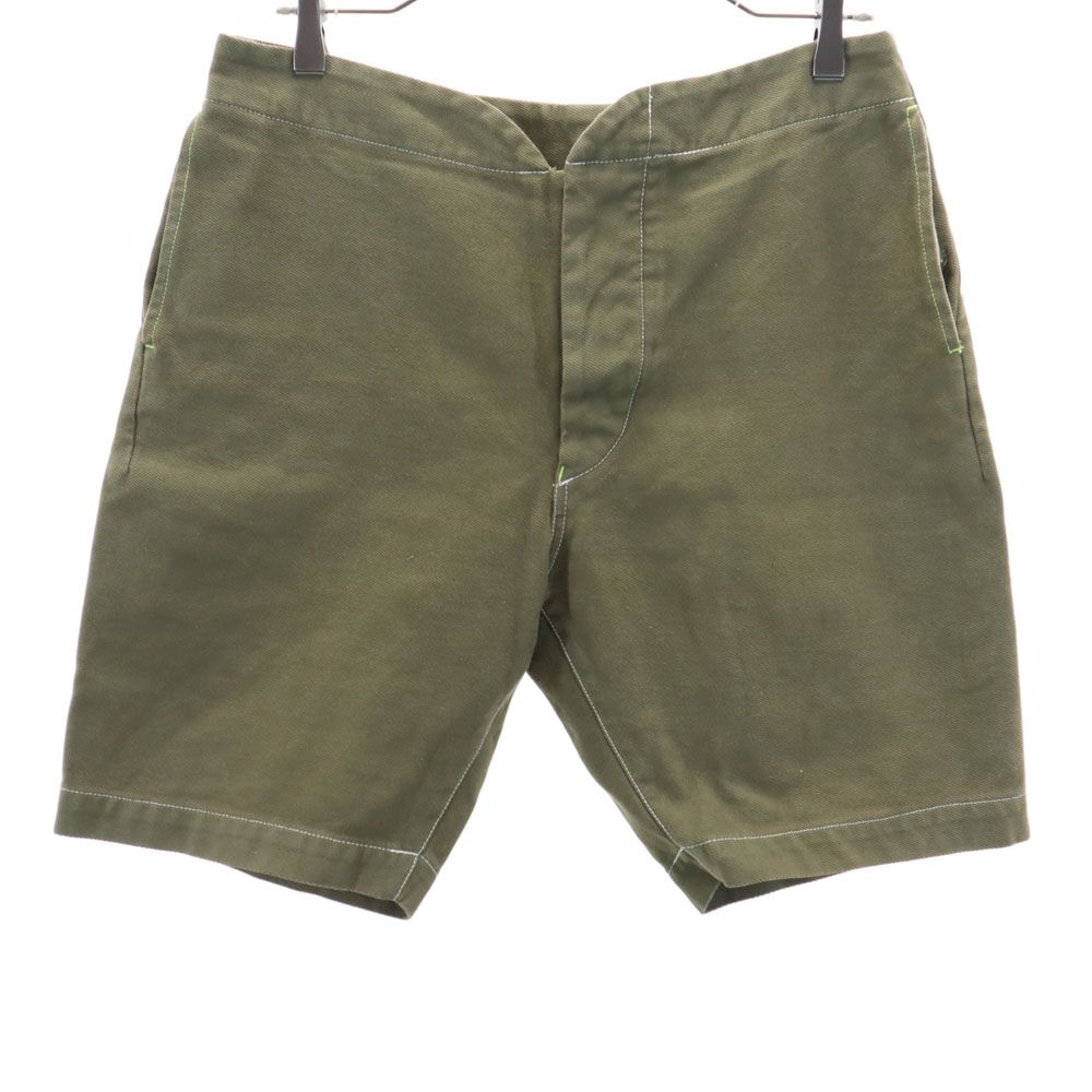 Peaceful farm 日本製 ショートパンツ 3 カーキ Peaceful farm ボタンフライ メンズ